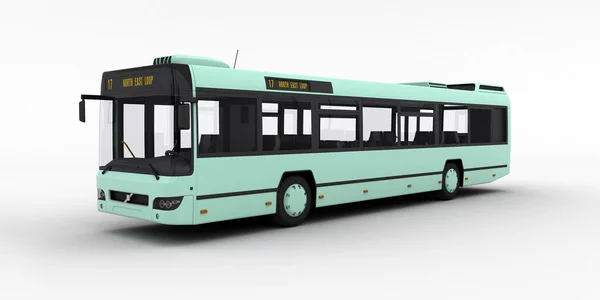 Grüner Bus — Stockfoto