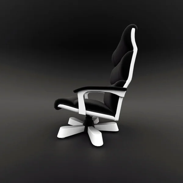 Gri izole iç tasarım koltuk — Stok fotoğraf