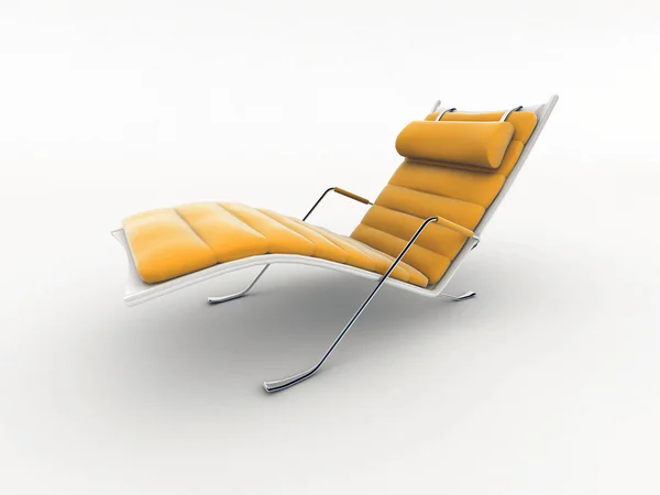 Interieur design lounge stoel geïsoleerd op wit — Stockfoto