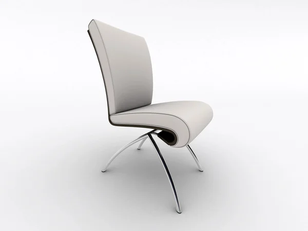 室内设计椅子上白色隔离 — 图库照片