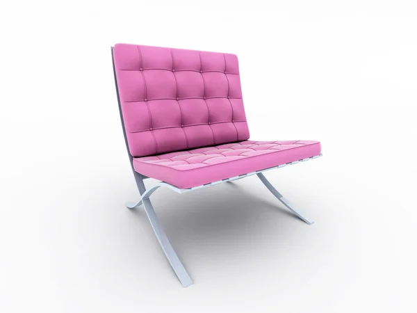 Projektowanie wnętrz krzesła na białym tle — Zdjęcie stockowe