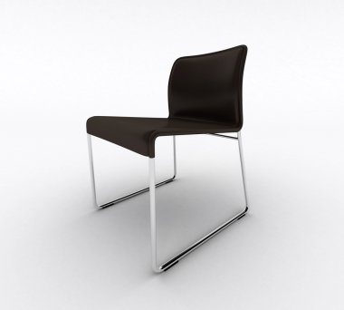 beyaz izole iç tasarım sandalye