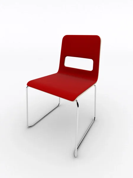 Chaise design d'intérieur isolée sur blanc — Photo