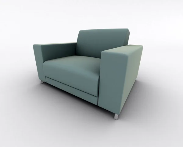 Interior design fotel elszigetelt fehér — Stock Fotó