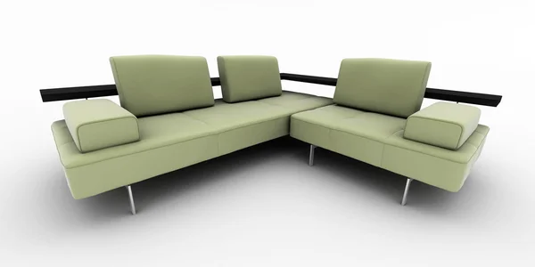 Interior design sofa isolated on white Stock Picture