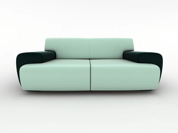 Interior Design Sofa isoliert auf weiß — Stockfoto