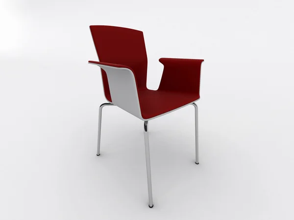 室内设计椅子上白色隔离 — 图库照片