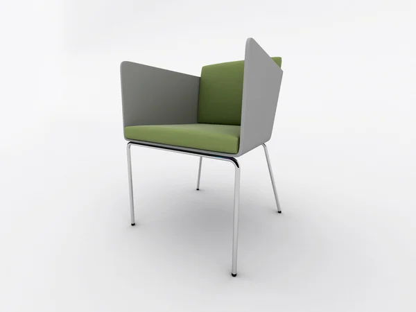 インテリア デザインの椅子を白で隔離されます。 — ストック写真
