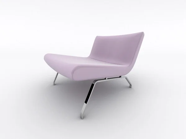 เก้าอี้ออกแบบตกแต่งภายในแยกจากสีขาว — ภาพถ่ายสต็อก