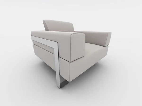 Fotel wnętrz na białym tle — Zdjęcie stockowe