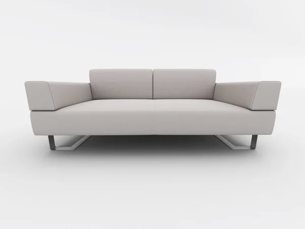 Canapé design intérieur isolé sur blanc — Photo