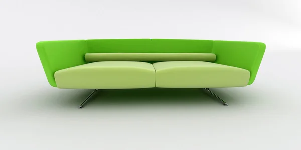 Interior design kanapé elszigetelt fehér — Stock Fotó
