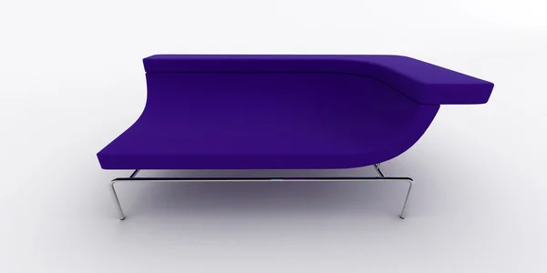 Poltrona sofá isolado em branco — Fotografia de Stock