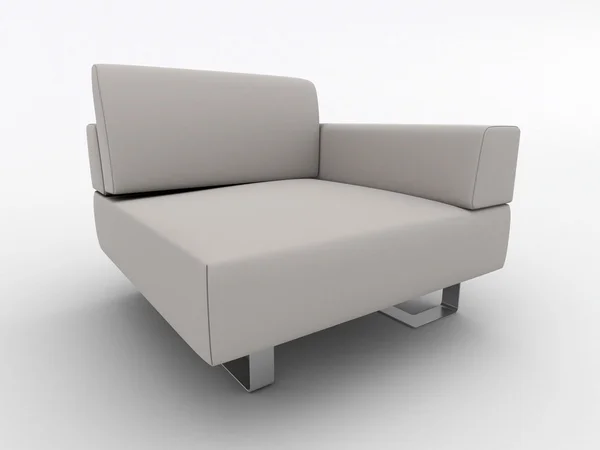 室内设计扶手椅上白色隔离 — 图库照片