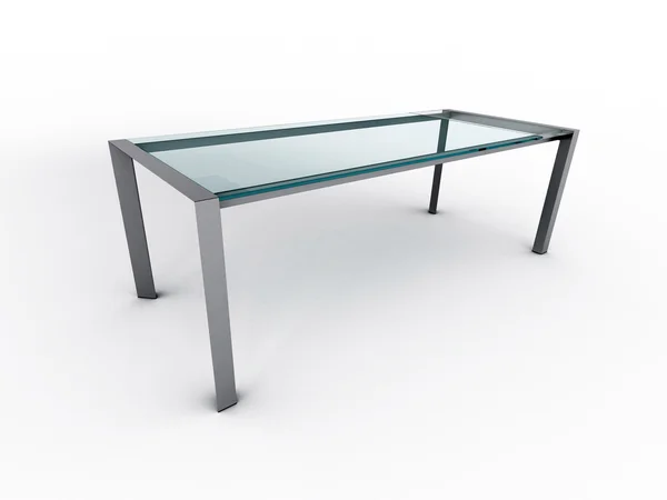 Hi-Tech Design Tisch isoliert auf weiß — Stockfoto