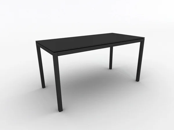 Hi-Tech Design Tisch isoliert auf weiß — Stockfoto