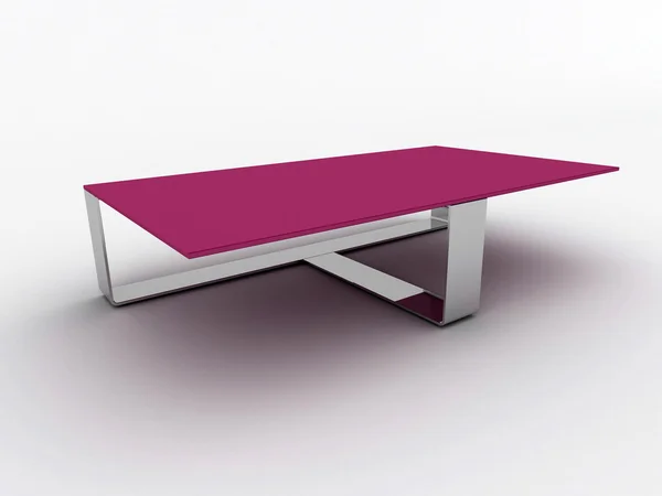 हाय-टेक डिझाइन टेबल पांढरा वर वेगळे — स्टॉक फोटो, इमेज