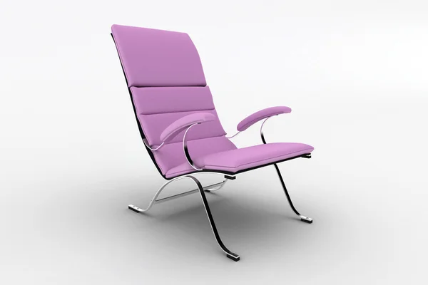 Projektowanie wnętrz krzesła na białym tle — Zdjęcie stockowe