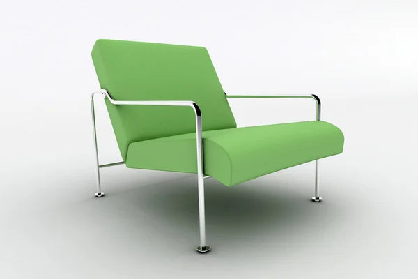 白で隔離されるインテリア ・ デザインの肘掛け椅子 — ストック写真