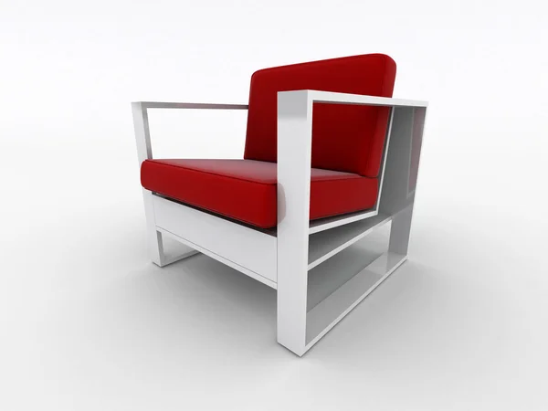 Fotel wnętrz na białym tle — Zdjęcie stockowe