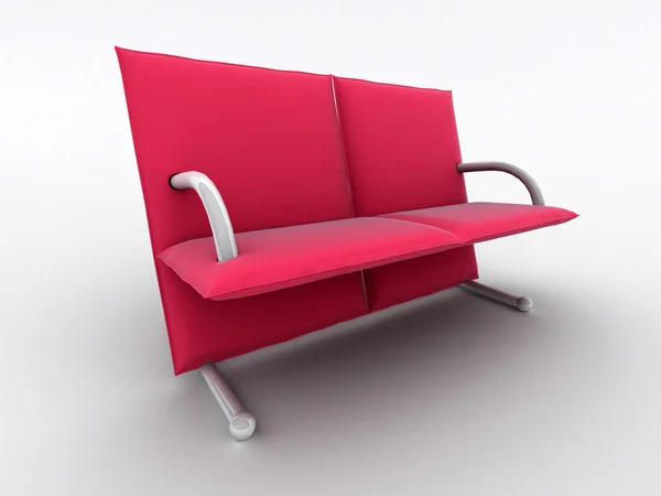 Kursi desain interior diisolasi pada warna putih — Stok Foto