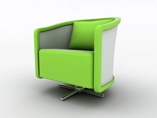 Interior design armchair isolated on white — Stock Photo, Image