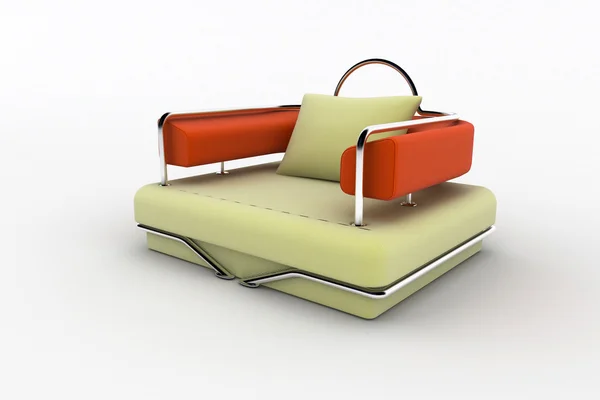 Дизайн інтер'єру крісла ізольовано на білому — стокове фото