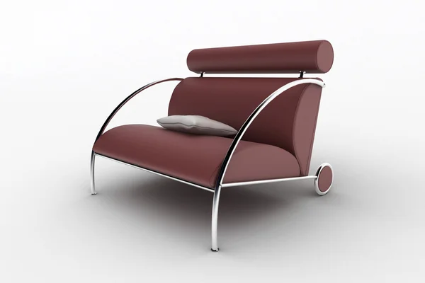 Interior Design Sessel isoliert auf weiß — Stockfoto