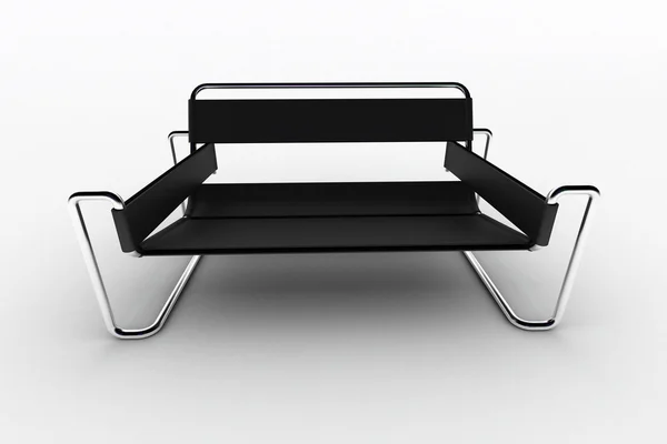 Beyaz izole iç tasarım koltuk — Stok fotoğraf