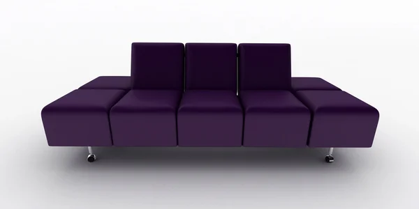 stock image Interior design sofa isolated on white
