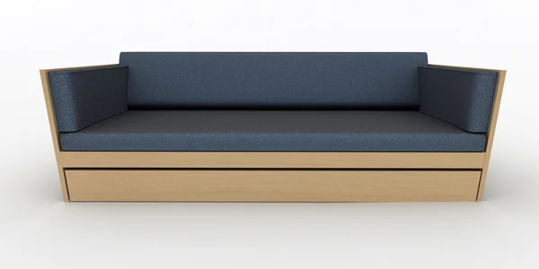 Beyaz izole iç tasarım kanepe — Stok fotoğraf