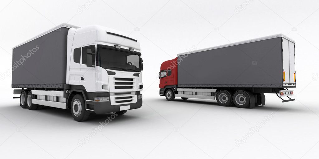 Two trucks