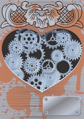 Mechanical heart clipart