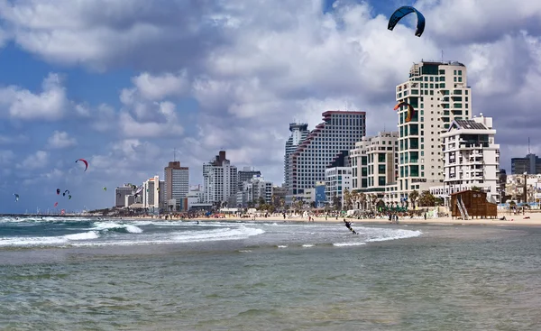 Тель-Авивский пляж — стоковое фото
