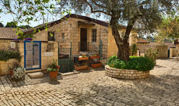 Yemin moshe district, Jeruzalem — Stockfoto