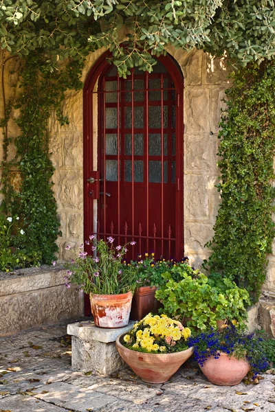 Old house door — Stock Photo, Image