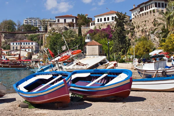 Barcos na Marina de Antalya, Turquia — Fotografia de Stock