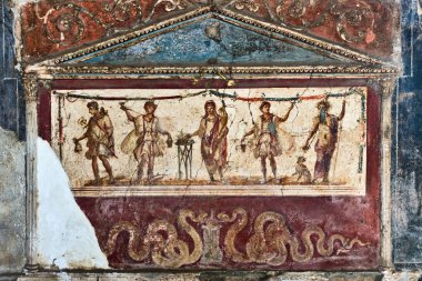 Lararium fresco, Pompeii clipart