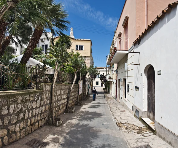 Улица Анакапри, Капри — стоковое фото