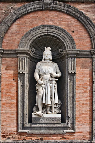 国王弗雷德里克 ii，皇家宫殿，那不勒斯 — 图库照片
