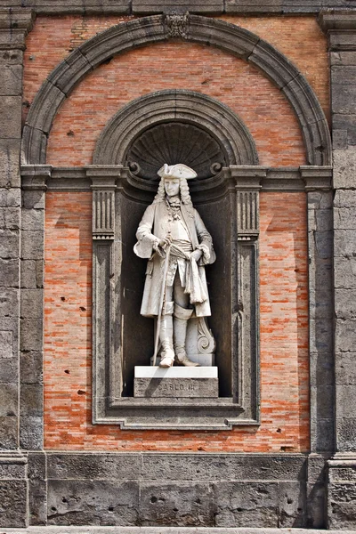 Charles III of Bourbon, Palazzo Reale — Stock Photo, Image