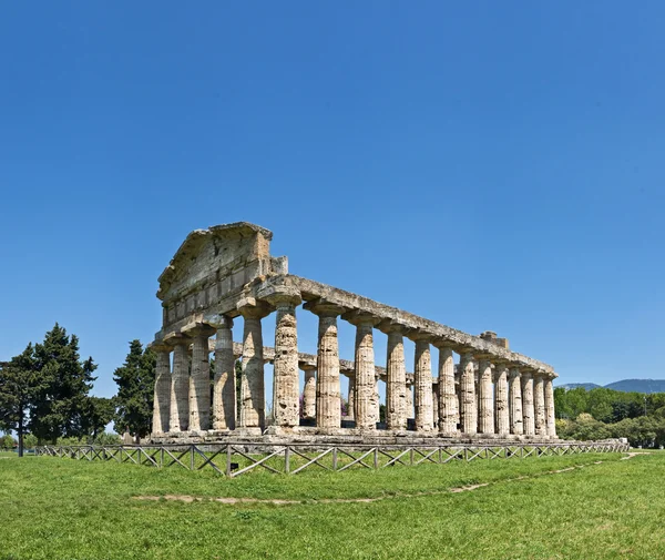 Neptunův chrám, paestum, Itálie — Stock fotografie