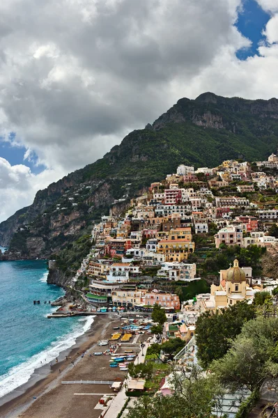 Pohled na positano, Itálie — Stock fotografie