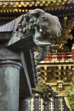 Elefant Heads In Shinto Shrine clipart