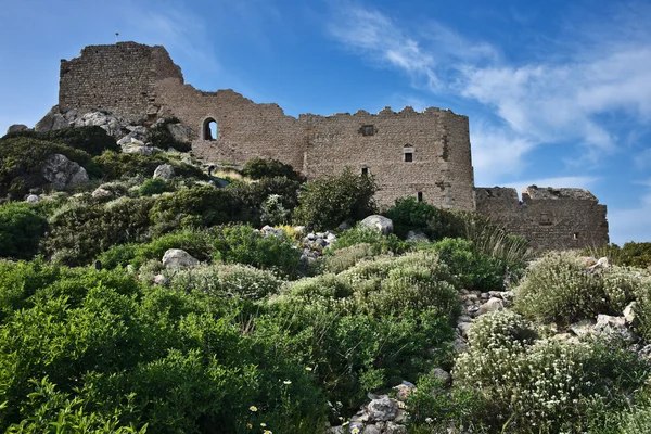 希腊罗德岛 kritinia 城堡 — 图库照片