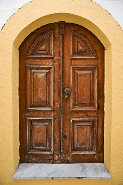 Door in Lindos — Stock Photo, Image