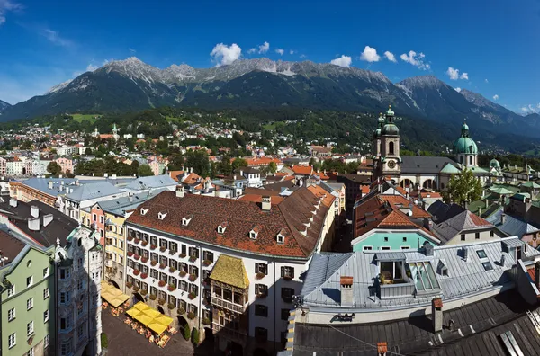 Centre-ville d'Innsbruck Photos De Stock Libres De Droits