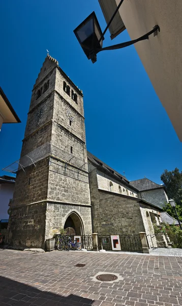 Medieval St Hippolyte church — Stock Photo, Image