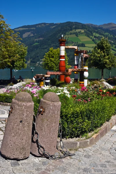 Brunnen austria, zell am see — Stockfoto