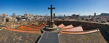 Barcelona katedral çatıdan görüldü